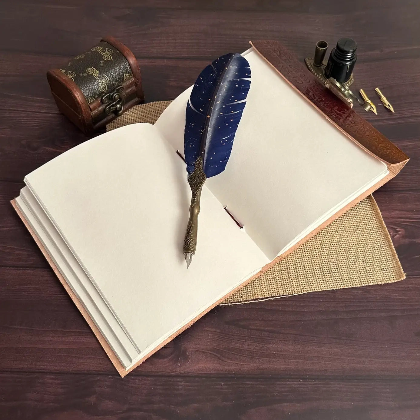7 Chakra Leather Journal Chakra Stones Meditation - R K Handicrafts