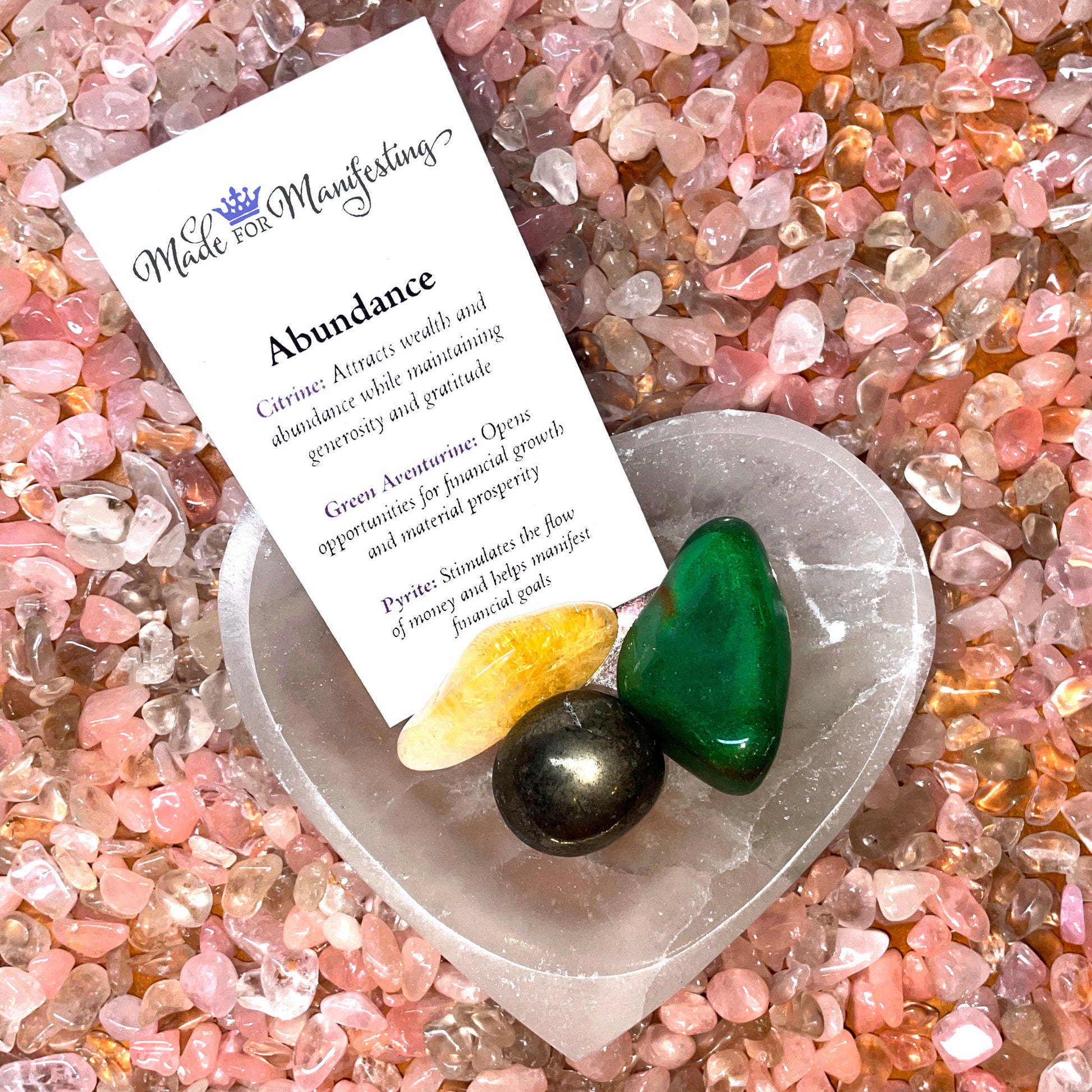Abundance Intention Crystal Set