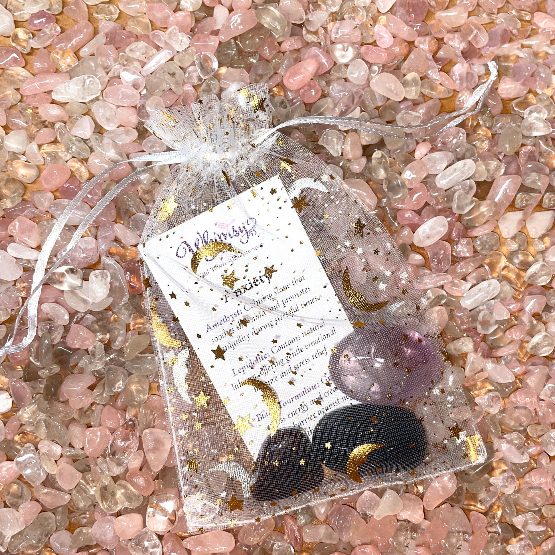 Anxiety Relief Intention Crystal Set