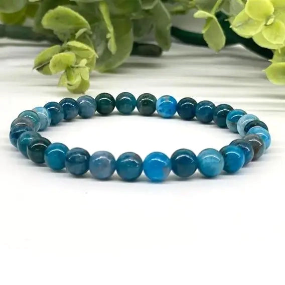Apatite 6mm 7.5” Crystal Stretch Bracelet