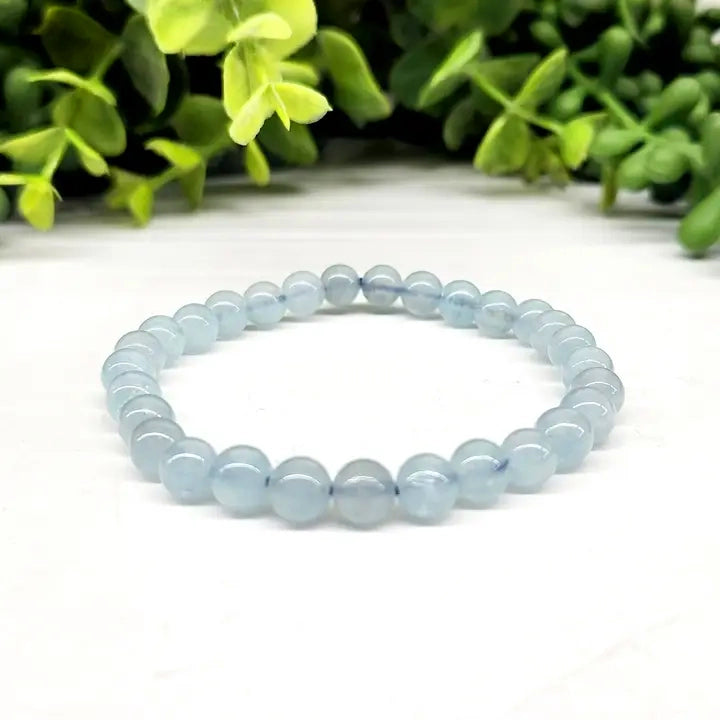 Aquamarine 6mm Bracelet