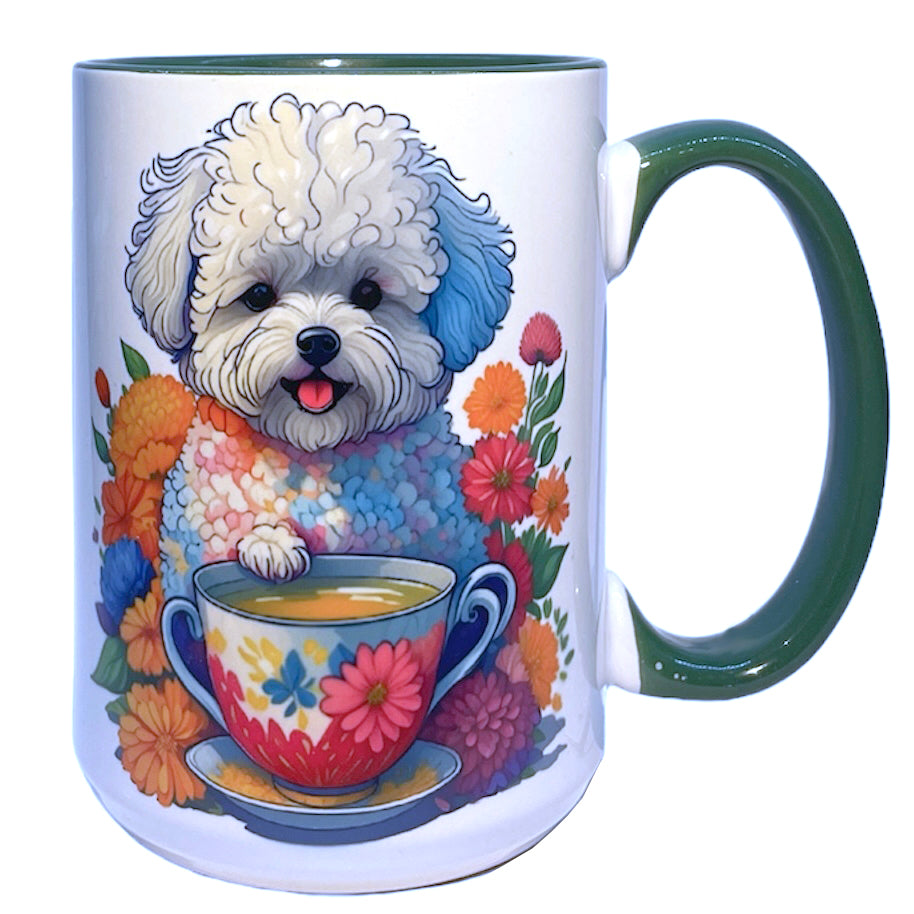 Artisan Bichon Frise 15 oz Mug