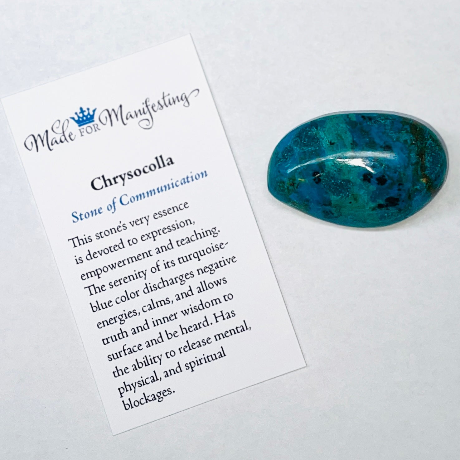 Chrysocolla Tumbled Stone