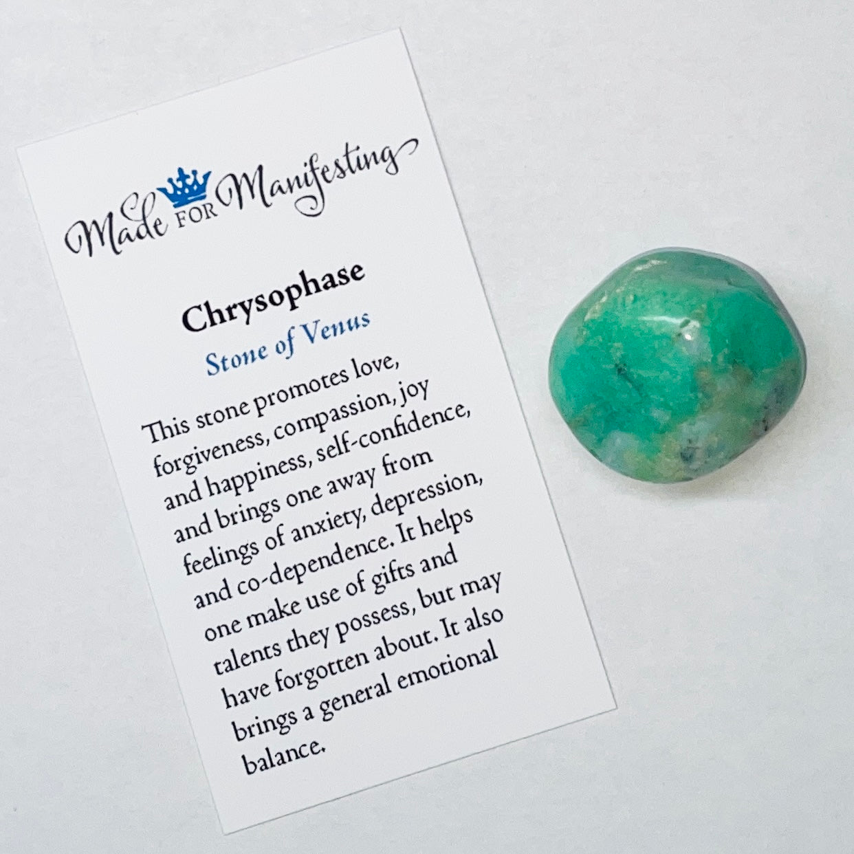 Chrysoprase Tumbled Stone