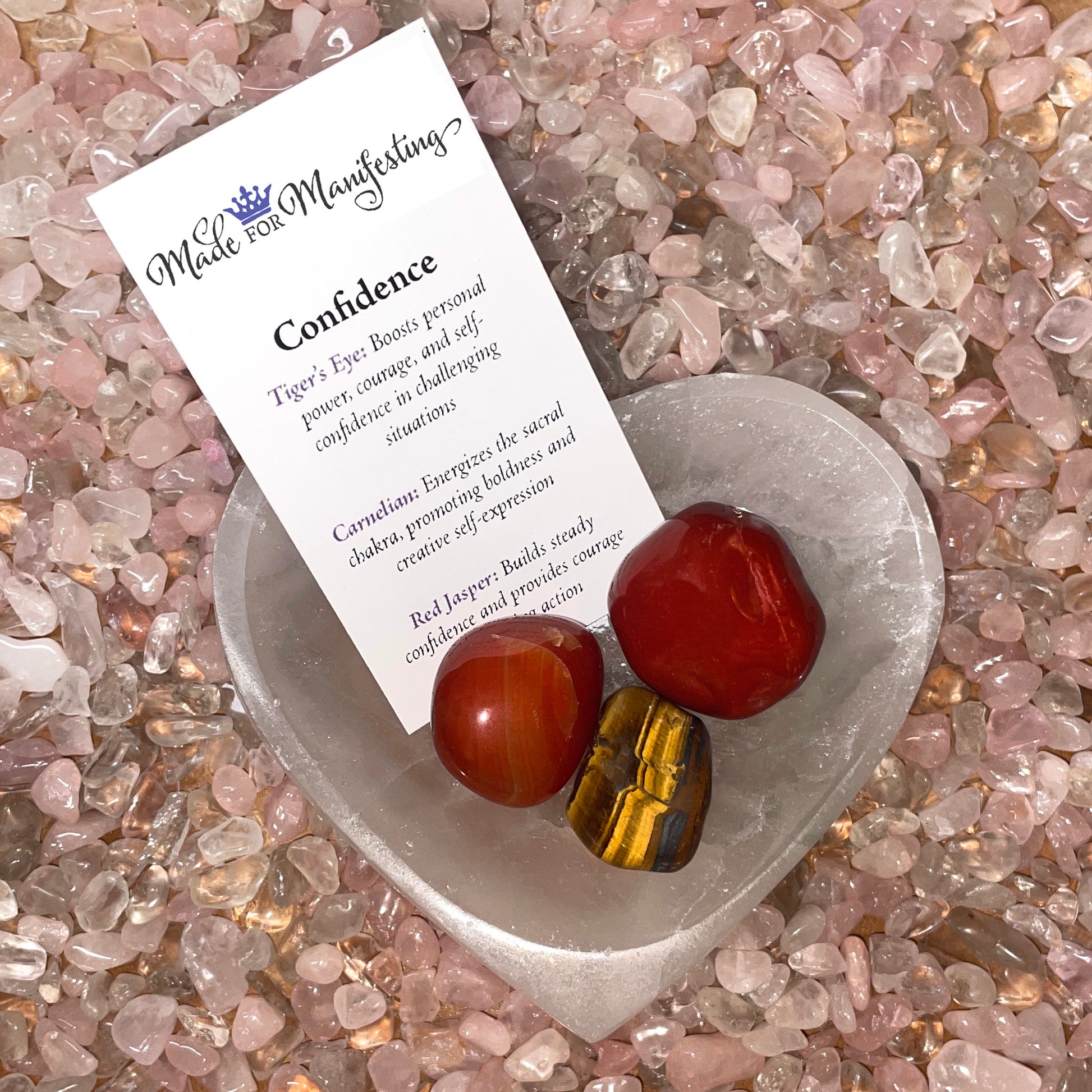 Confidence Intention Crystal Set