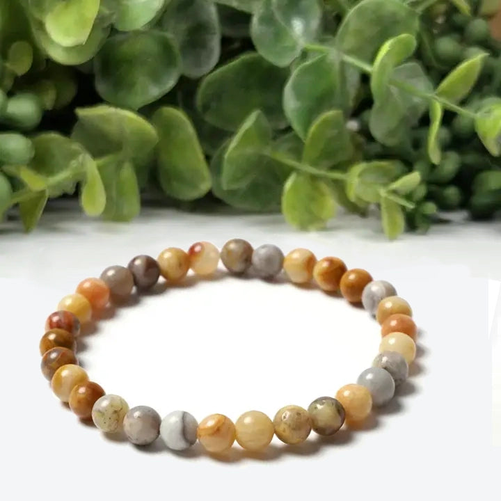 Crazy Lace Agate 6mm Bracelet