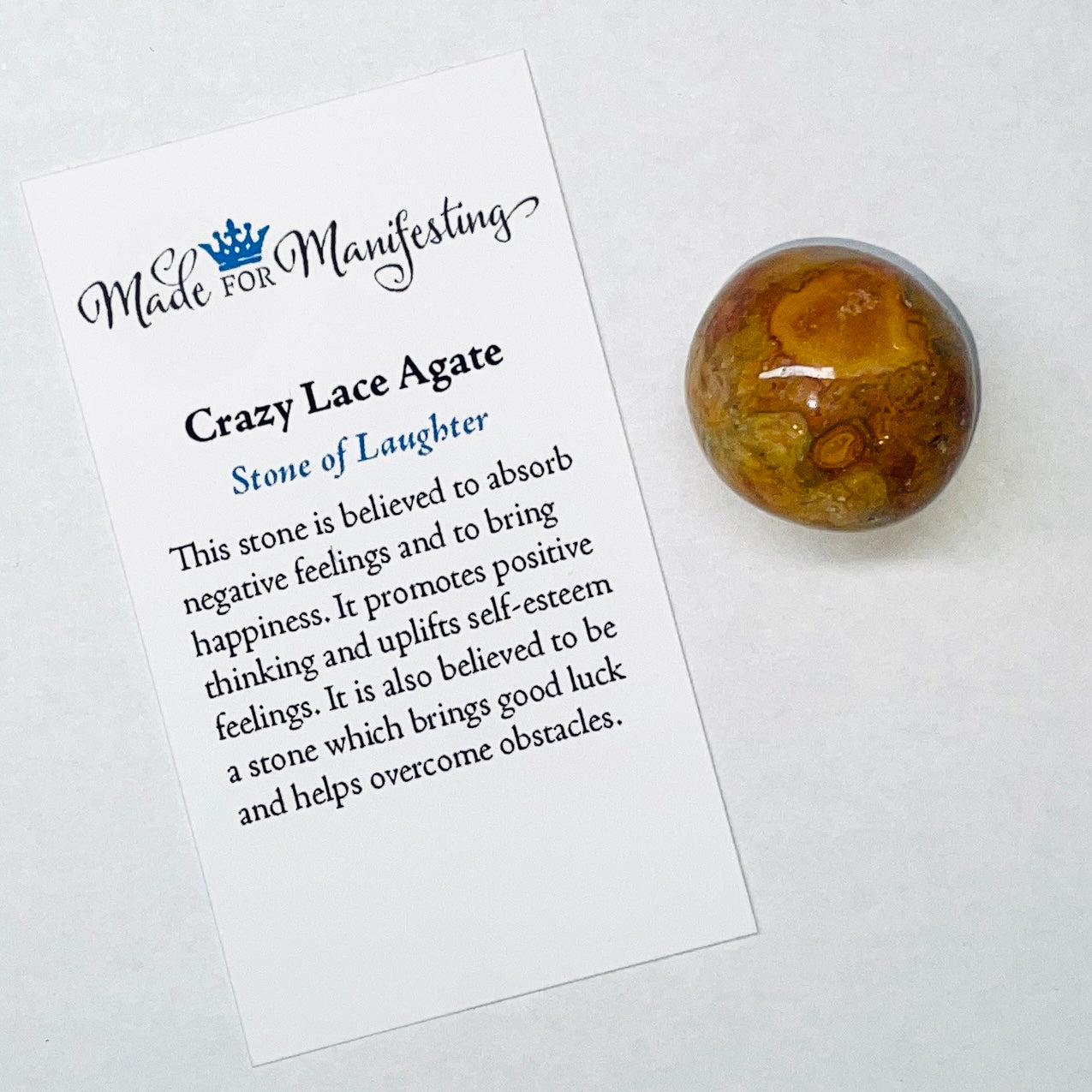 Crazy Lace Agate Tumbled Stone