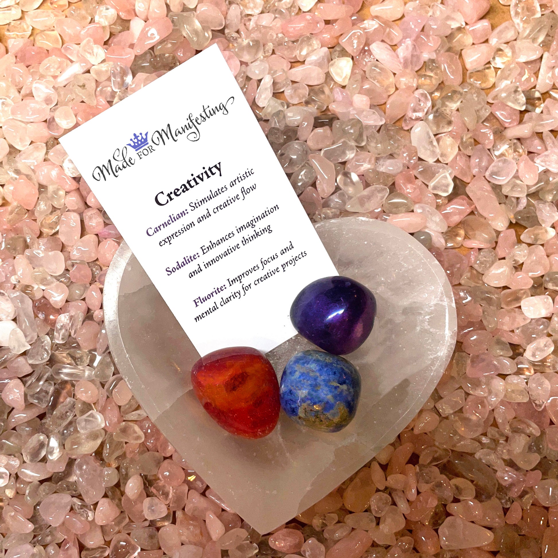 Creativity Intention Crystal Set