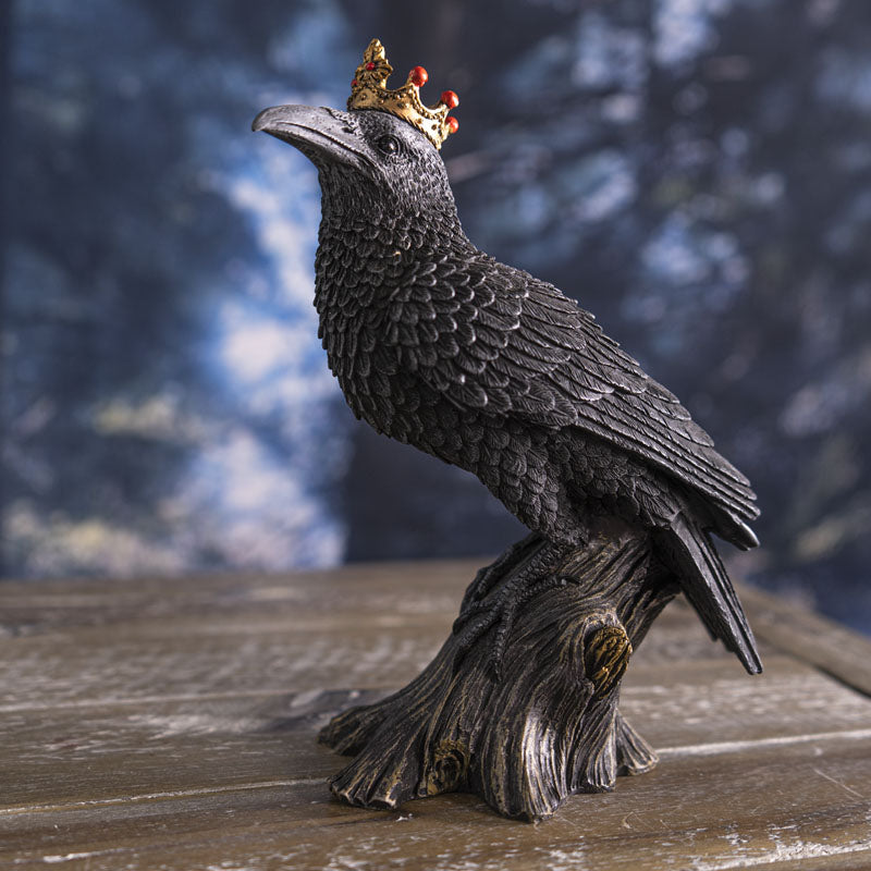 Crowned Raven Statue