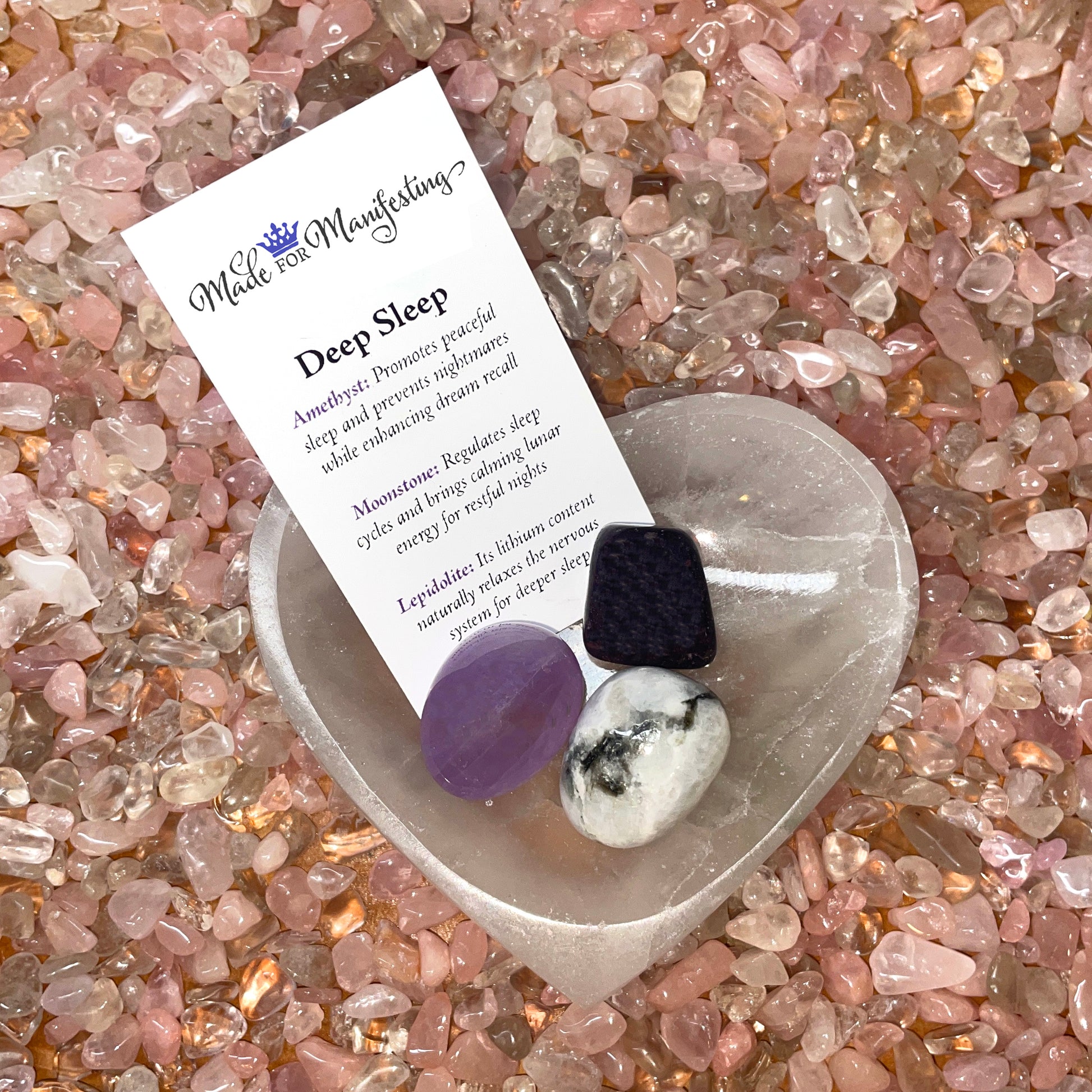 Deep Sleep Intention Crystal Set