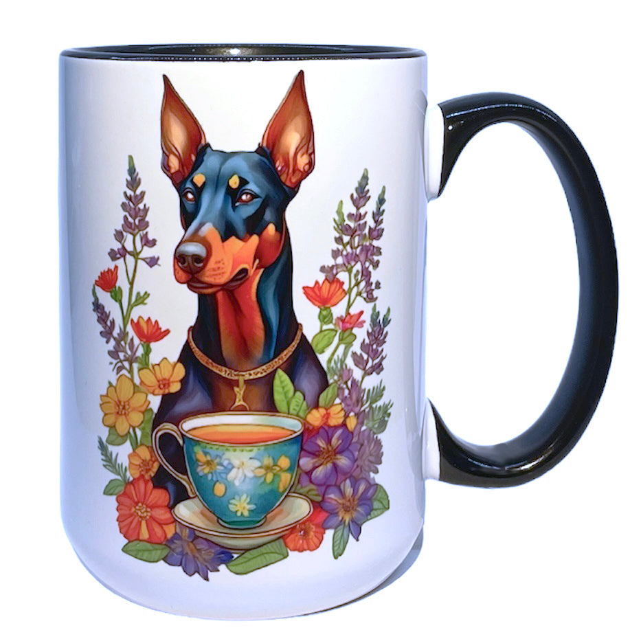 Artisan Doberman 15 oz Mug
