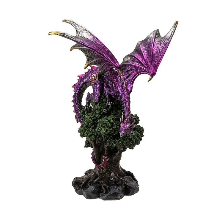 Dragon Perched on Tree Statue