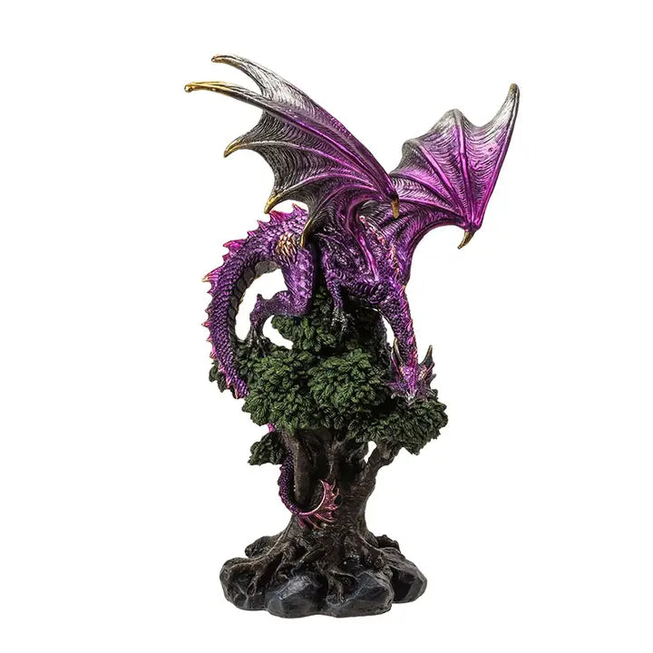 Dragon Perched on Tree Statue