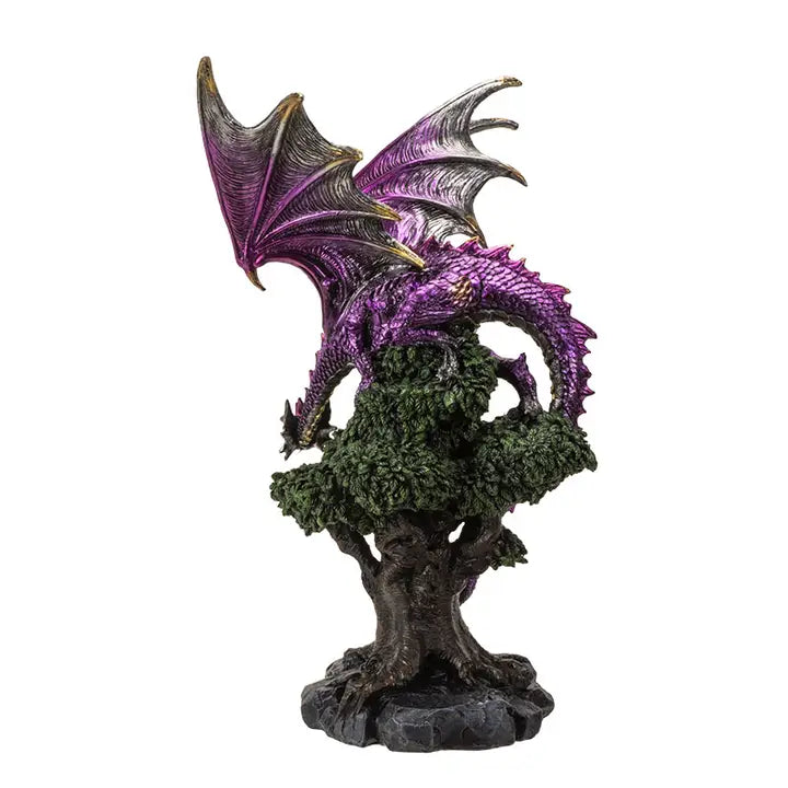 Dragon Perched on Tree Statue