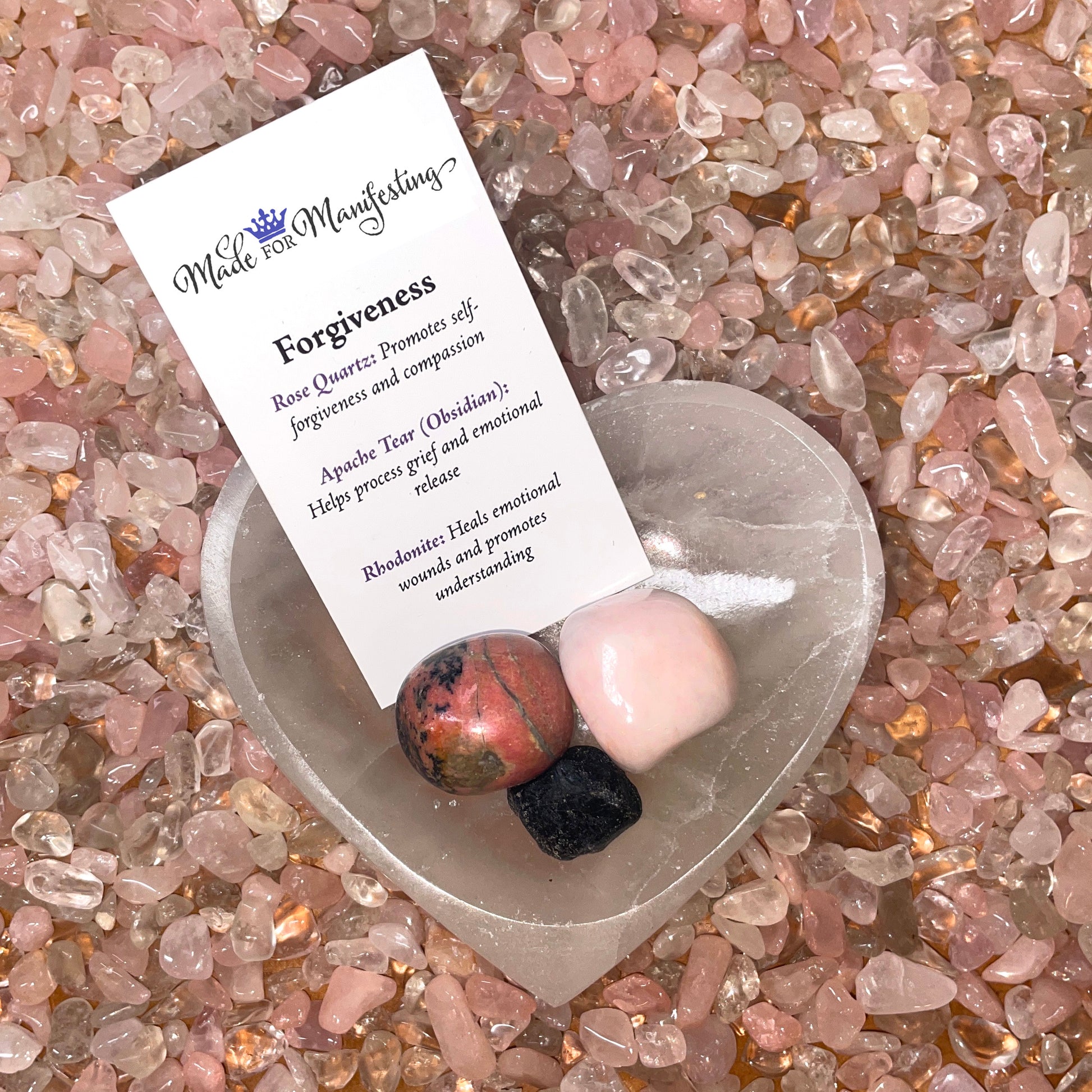 Forgiveness Intention Crystal Set