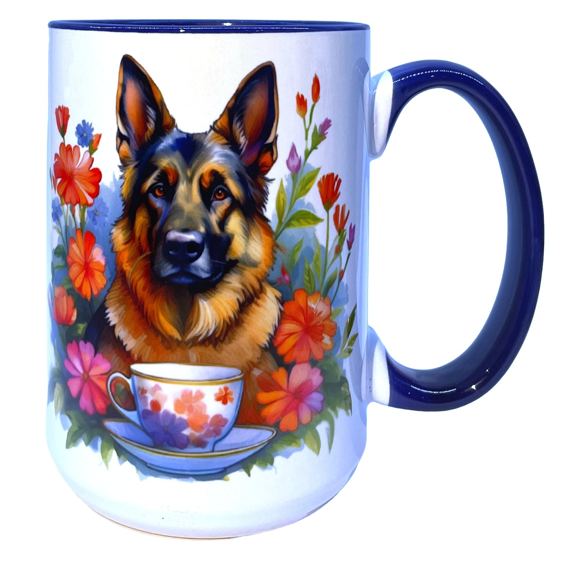Artisan German Shepherd 15 oz Mug