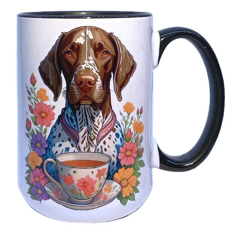 Artisan German Shorthair Pointer 15 oz Mug