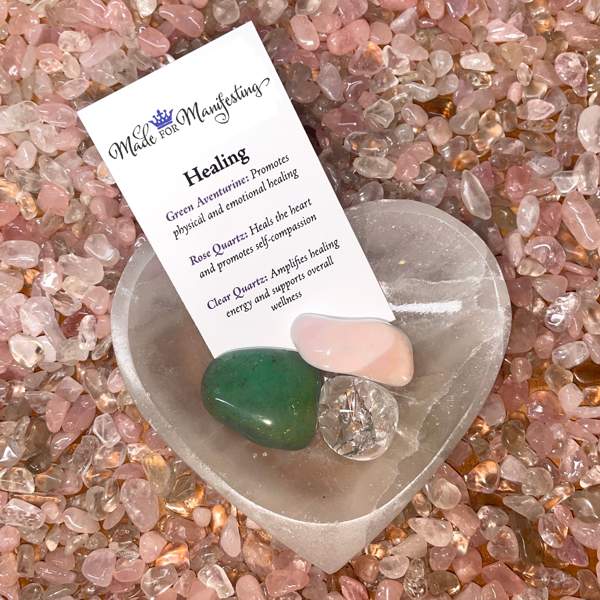 Healing Intention Crystal Set