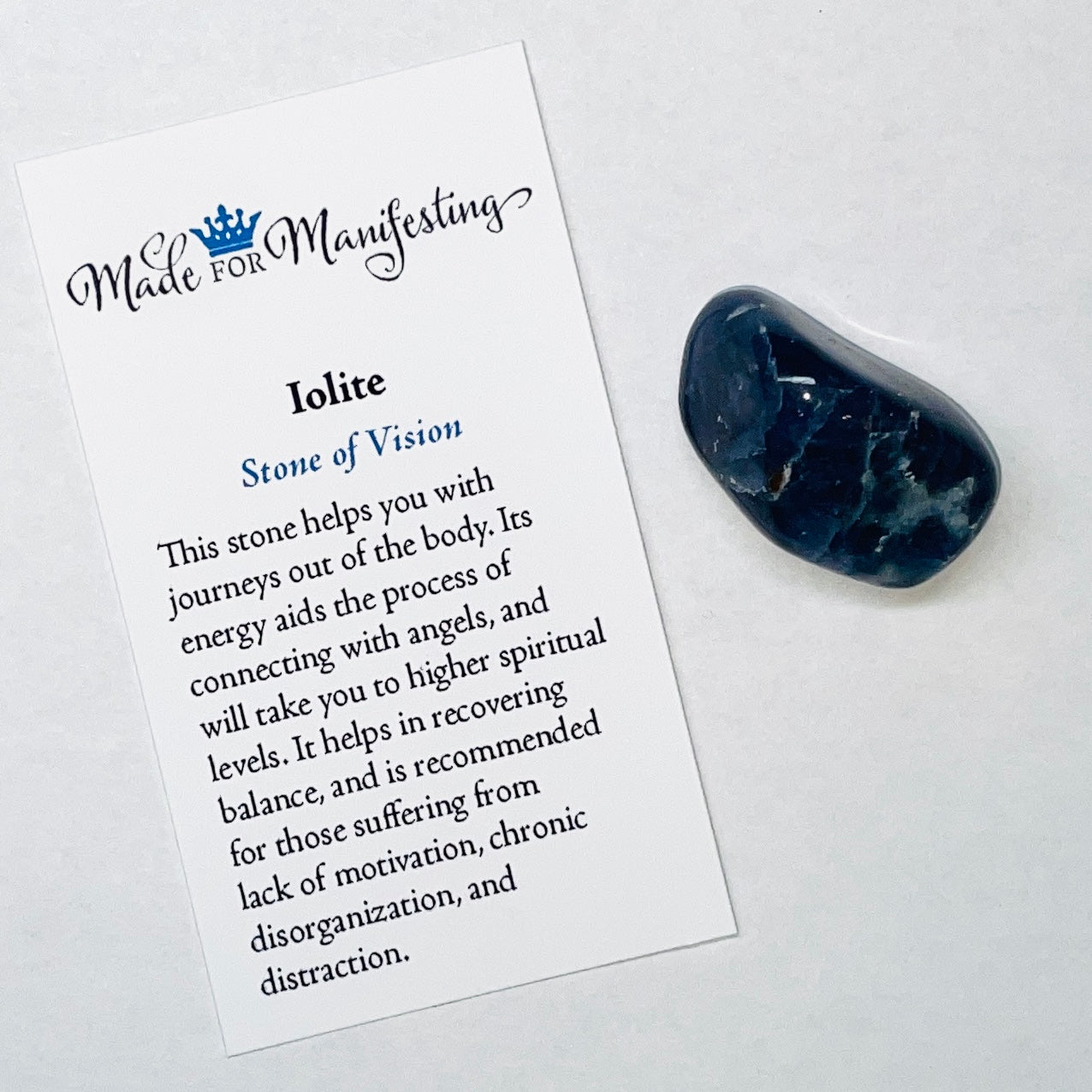 Iolite Tumbled Stone