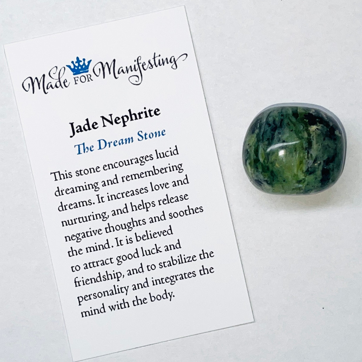 Jade Nephrite Tumbled Stone