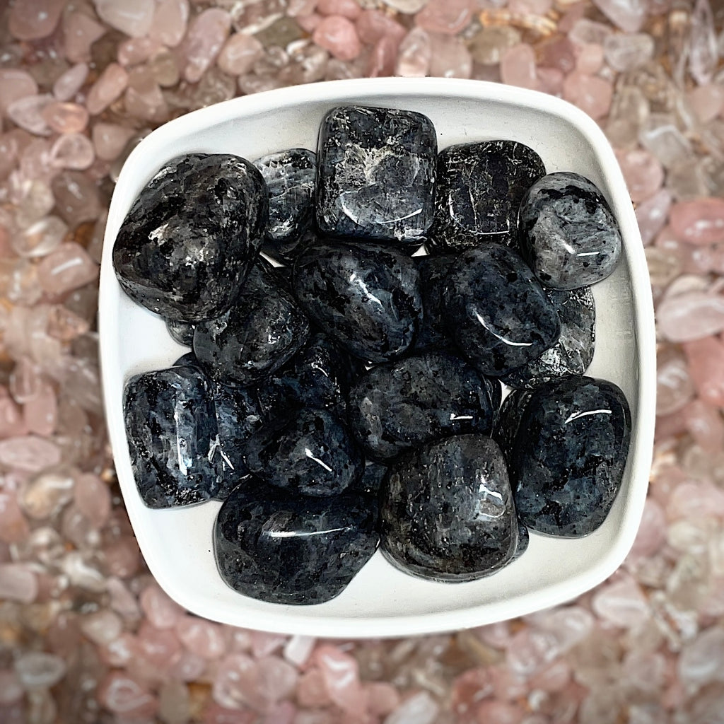 Larvikite Tumbled Stone
