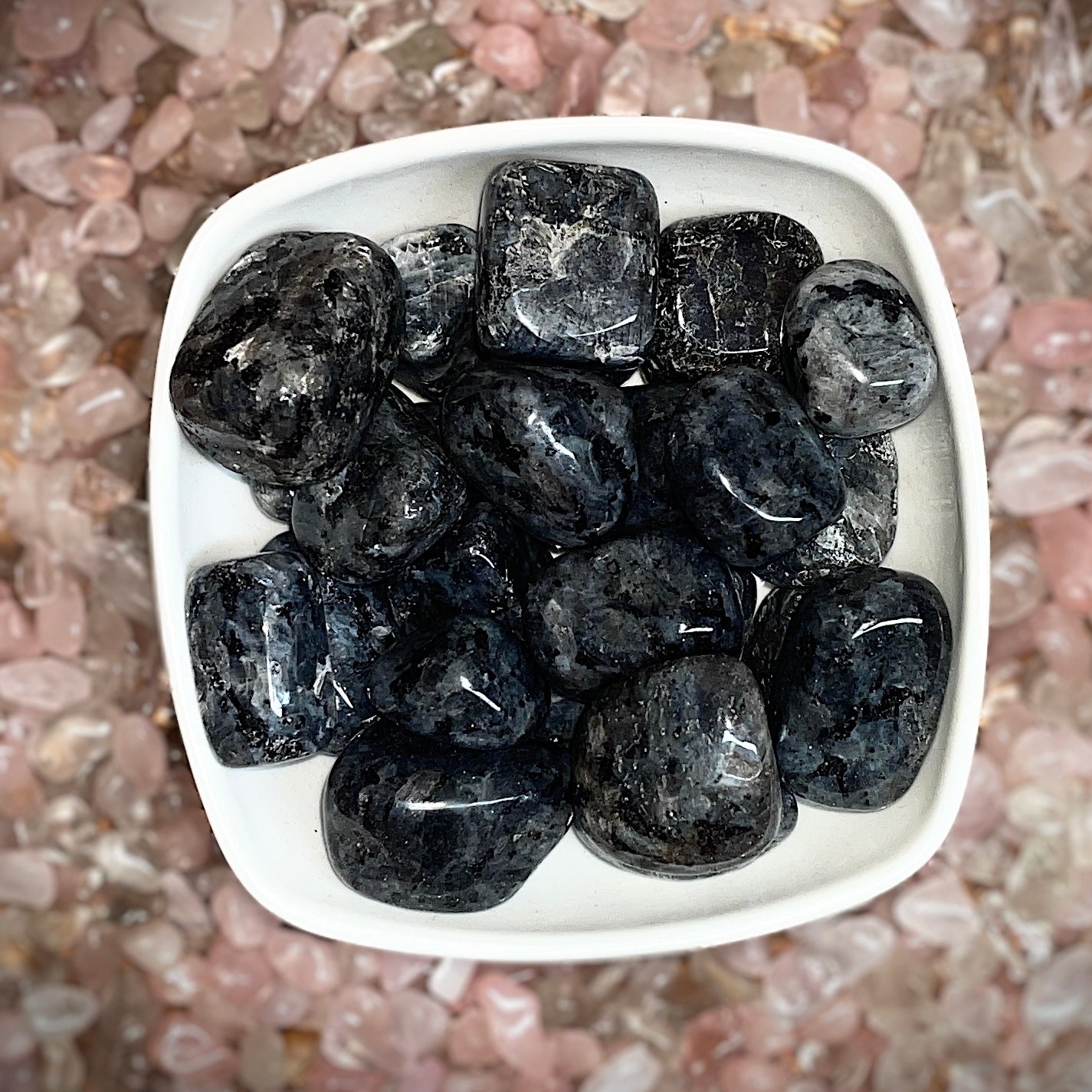 Larvikite Tumbled Stone