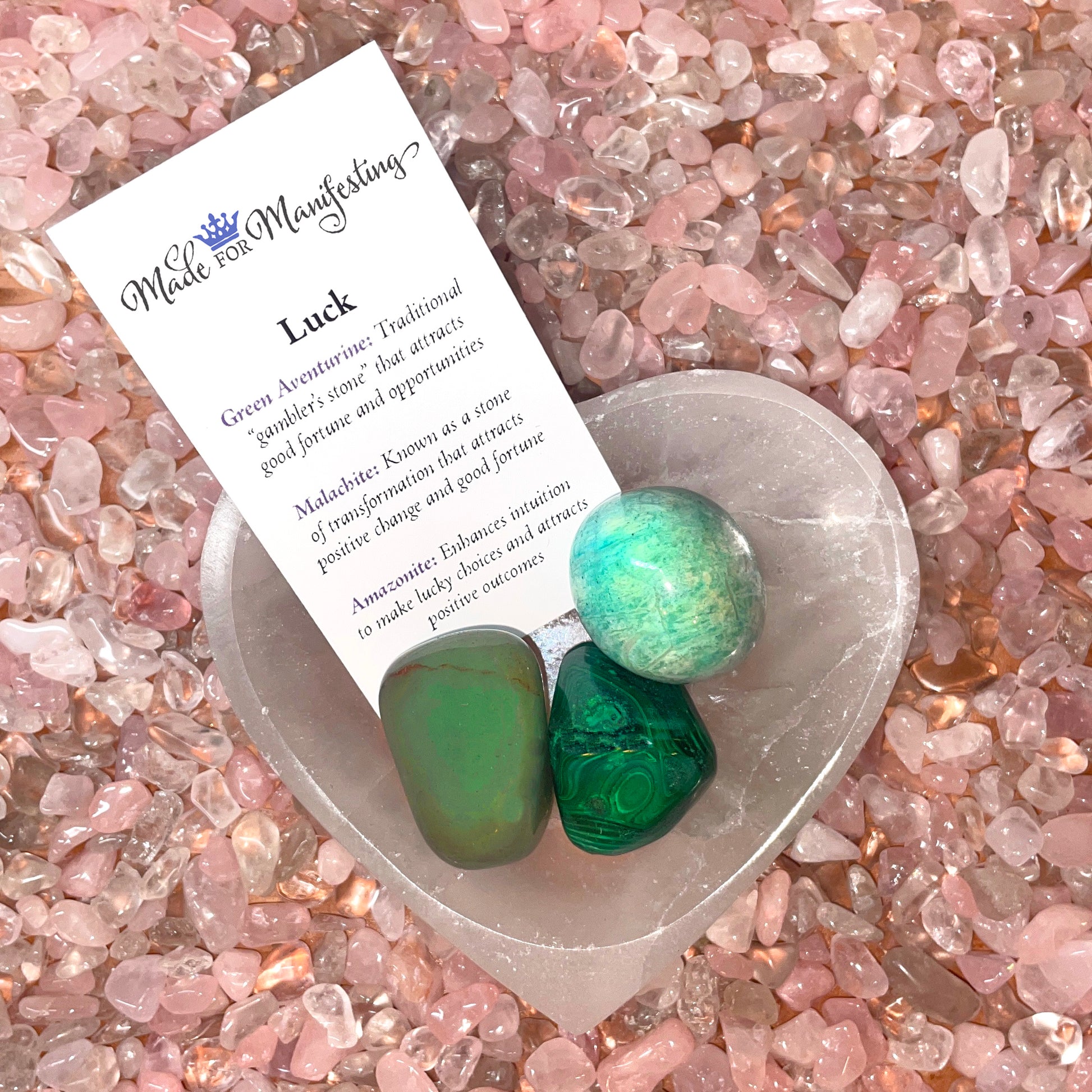 Luck Intention Crystal Set
