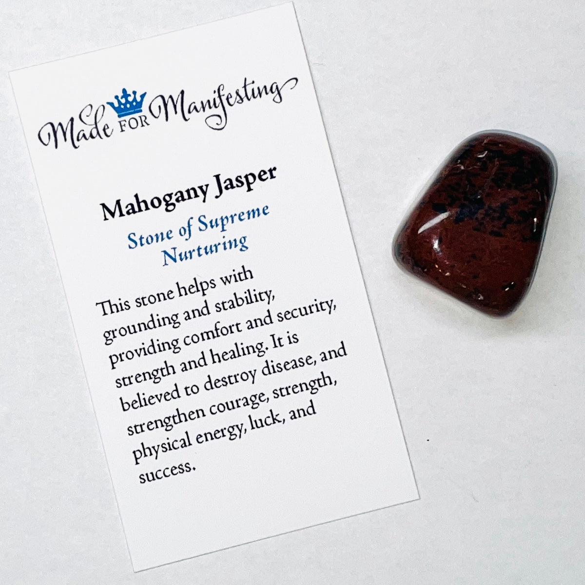 Mahogany Jasper Tumbled Stone