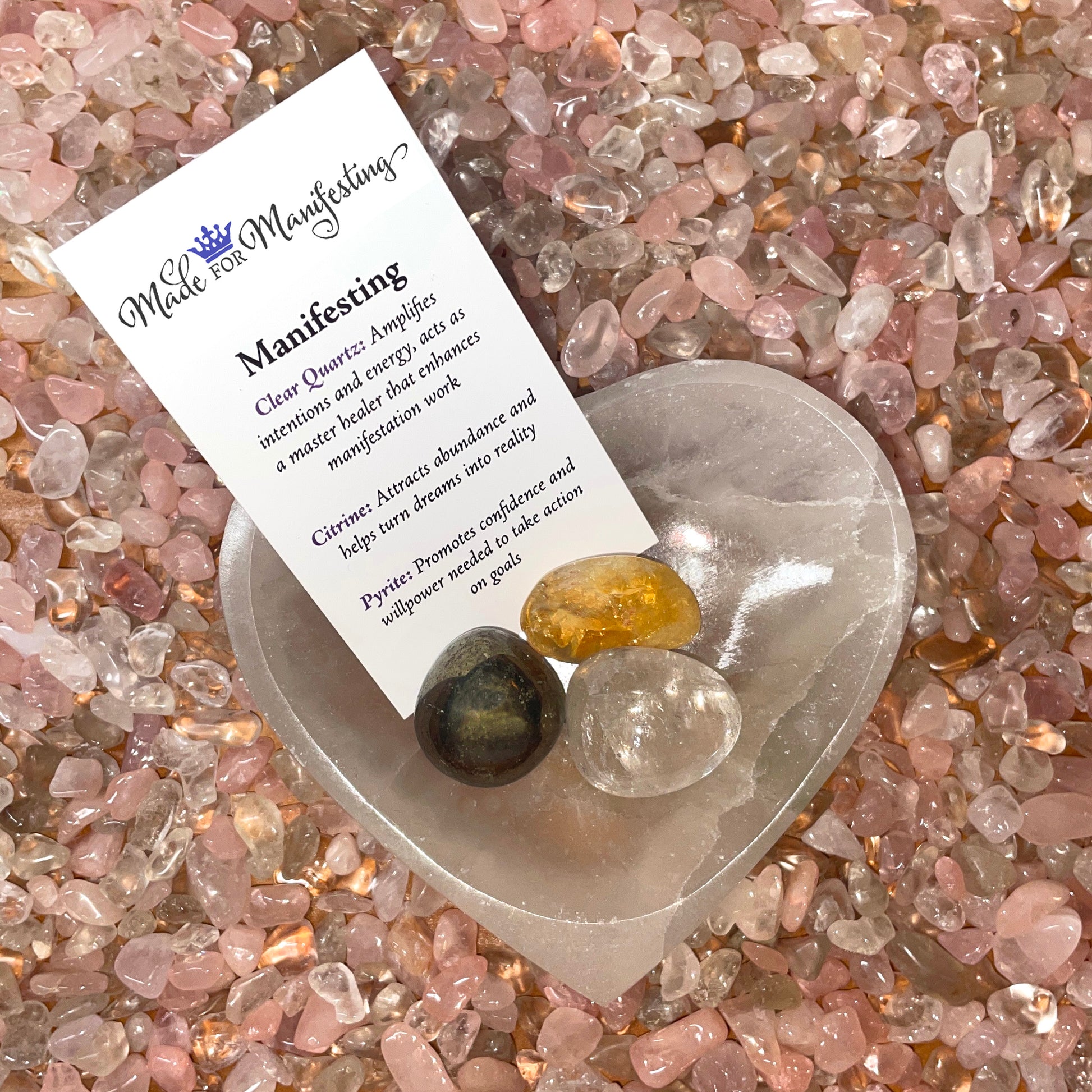Manifesting Intention Crystal Set