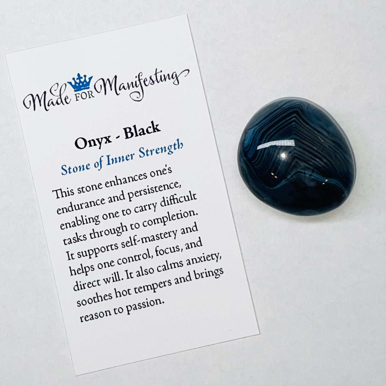 Onyx - Black Tumbled Stone