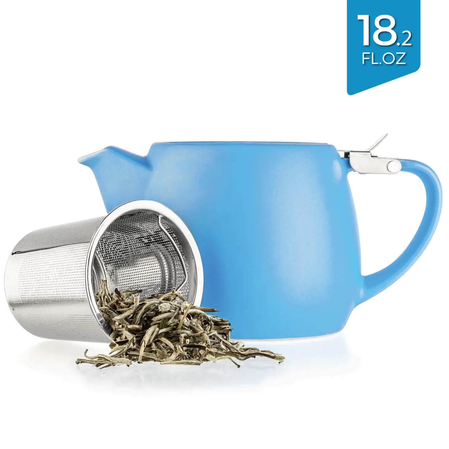 Teapot Infuser 18.2 oz. - Pluto Blue Porcelain