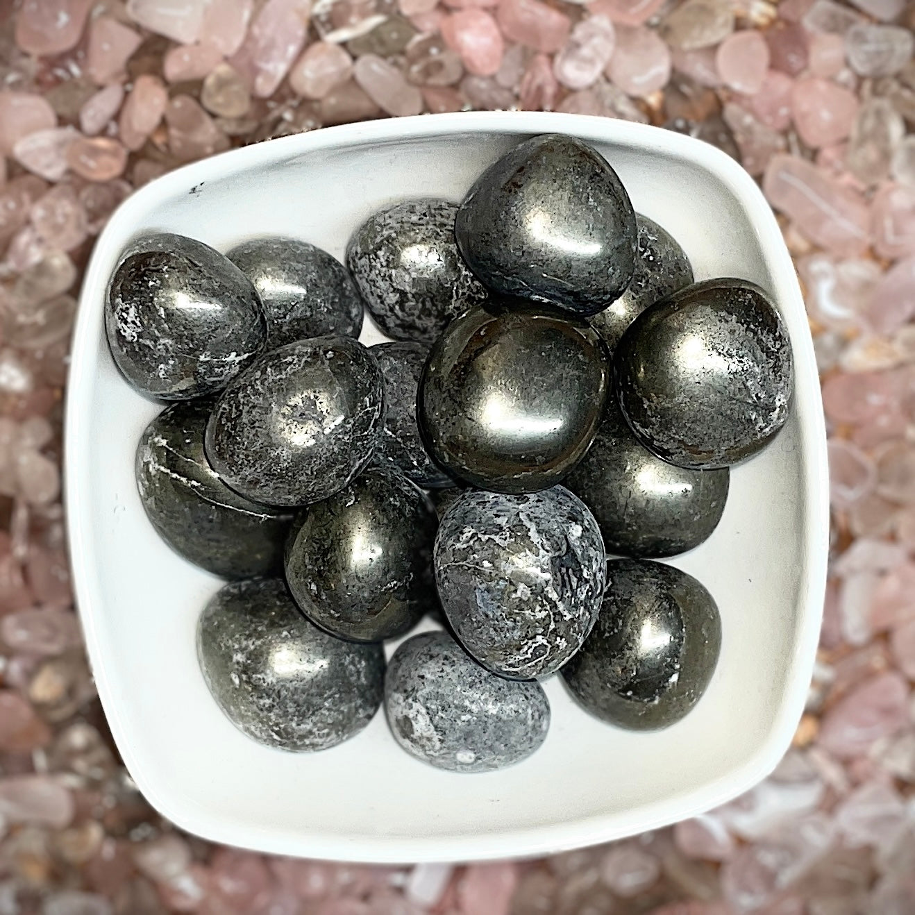 Pyrite Tumbled Stone
