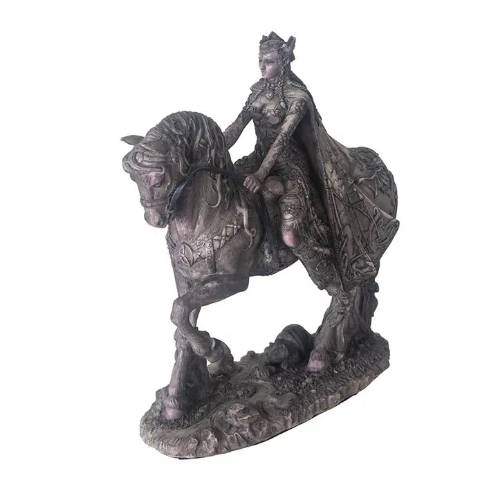Rhiannon on Horse Celtic Goddess Statue