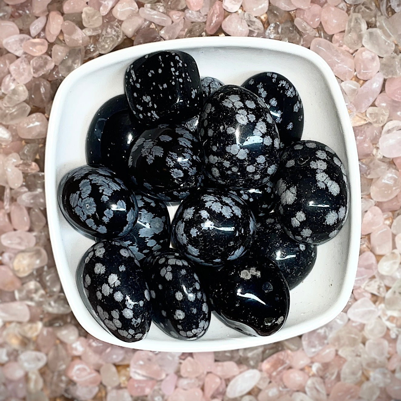 Snowflake Obsidian Tumbled Stone