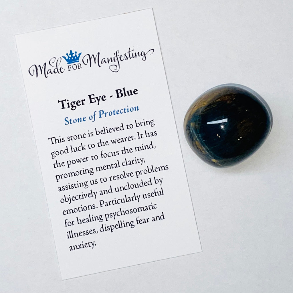 Tiger Eye (Blue) Tumbled Stone