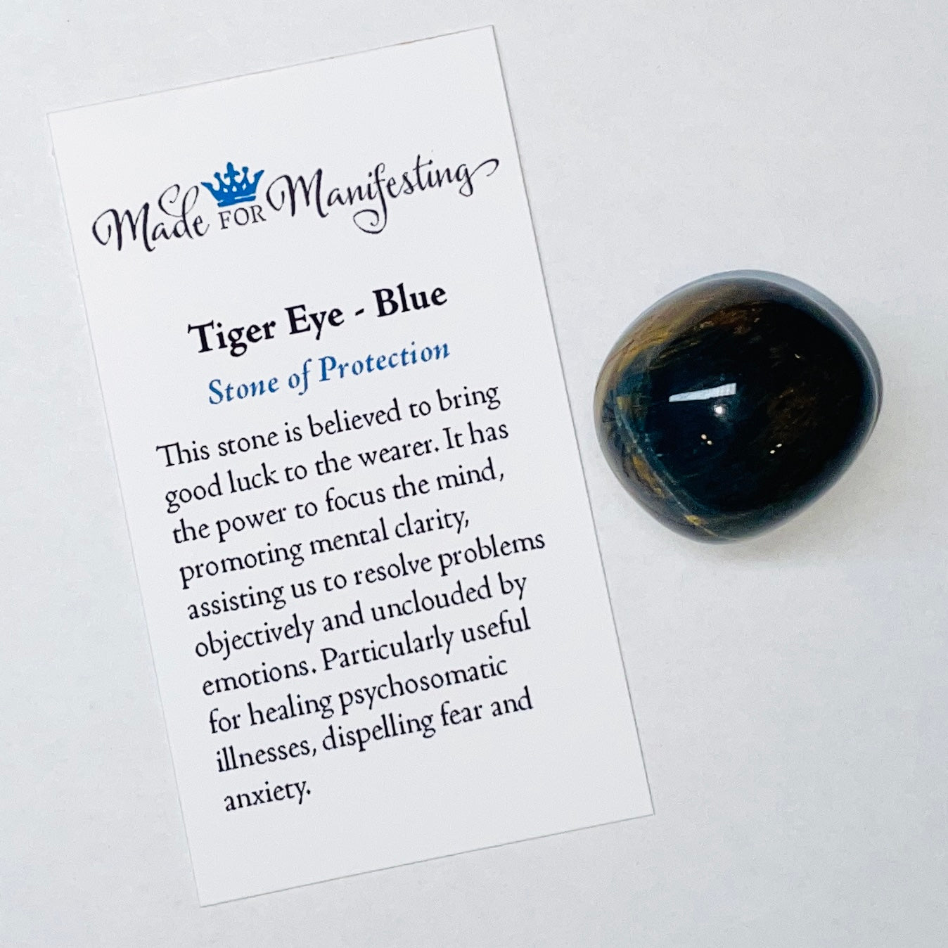 Tiger Eye (Blue) Tumbled Stone