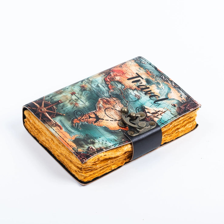 Vintage Leather Journal Notebook Diary for Travel Lovers - R K Handicrafts