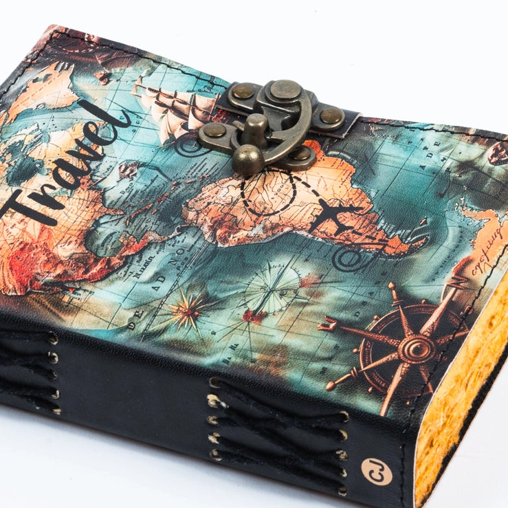 Vintage Leather Journal Notebook Diary for Travel Lovers - R K Handicrafts