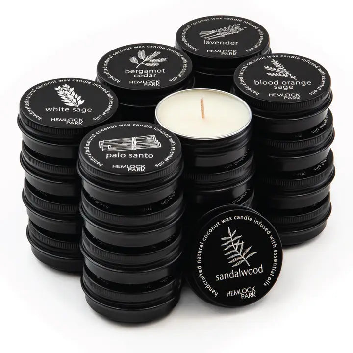 1oz Sandalwood Tea Light - Hemlock Park