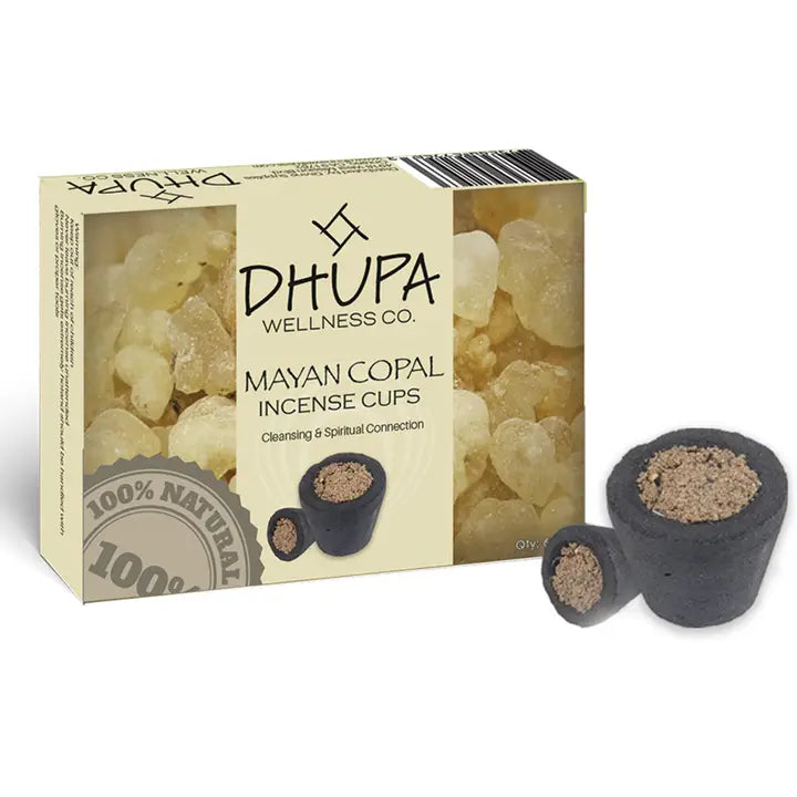 Copal Incense Box with 6 Smudge Cups
