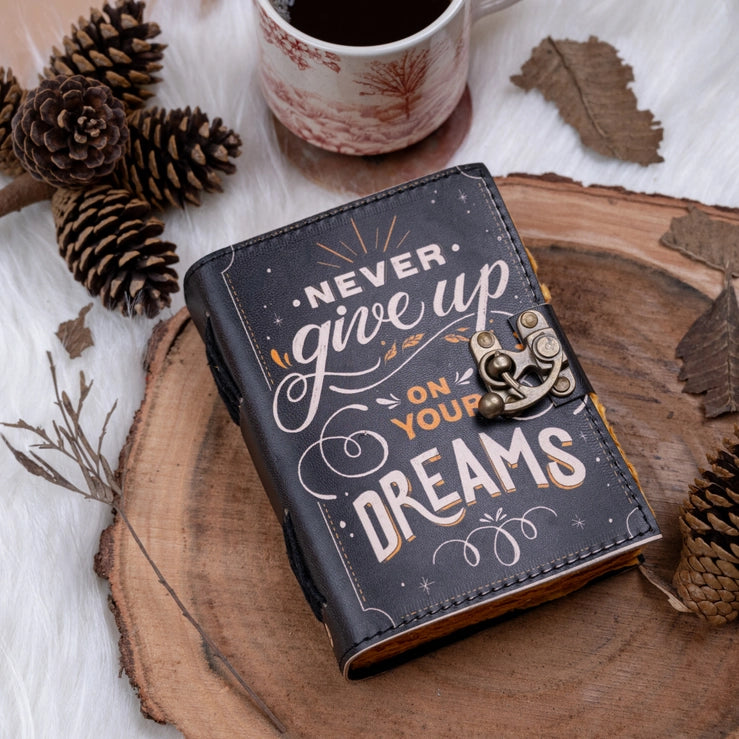 Leather Journal with Quotes Diary for Travel Lovers - R K Handicrafts