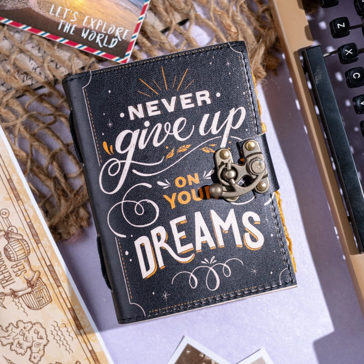 Leather Journal with Quotes Diary for Travel Lovers - R K Handicrafts