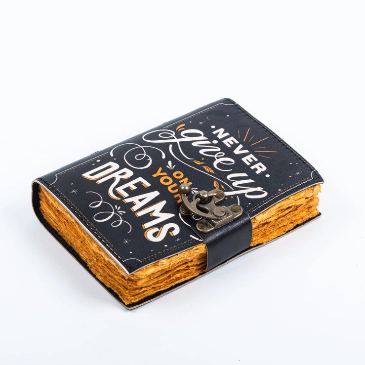 Leather Journal with Quotes Diary for Travel Lovers - R K Handicrafts