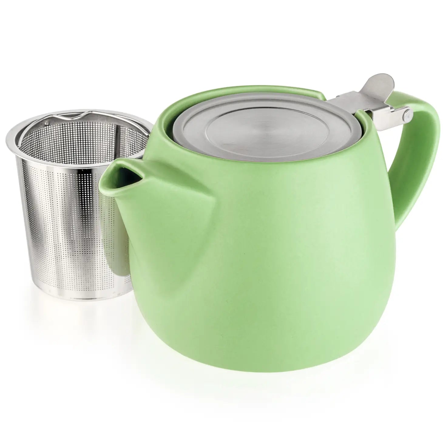 Teapot Infuser 18.2 oz. - Pluto Lime Green Porcelain