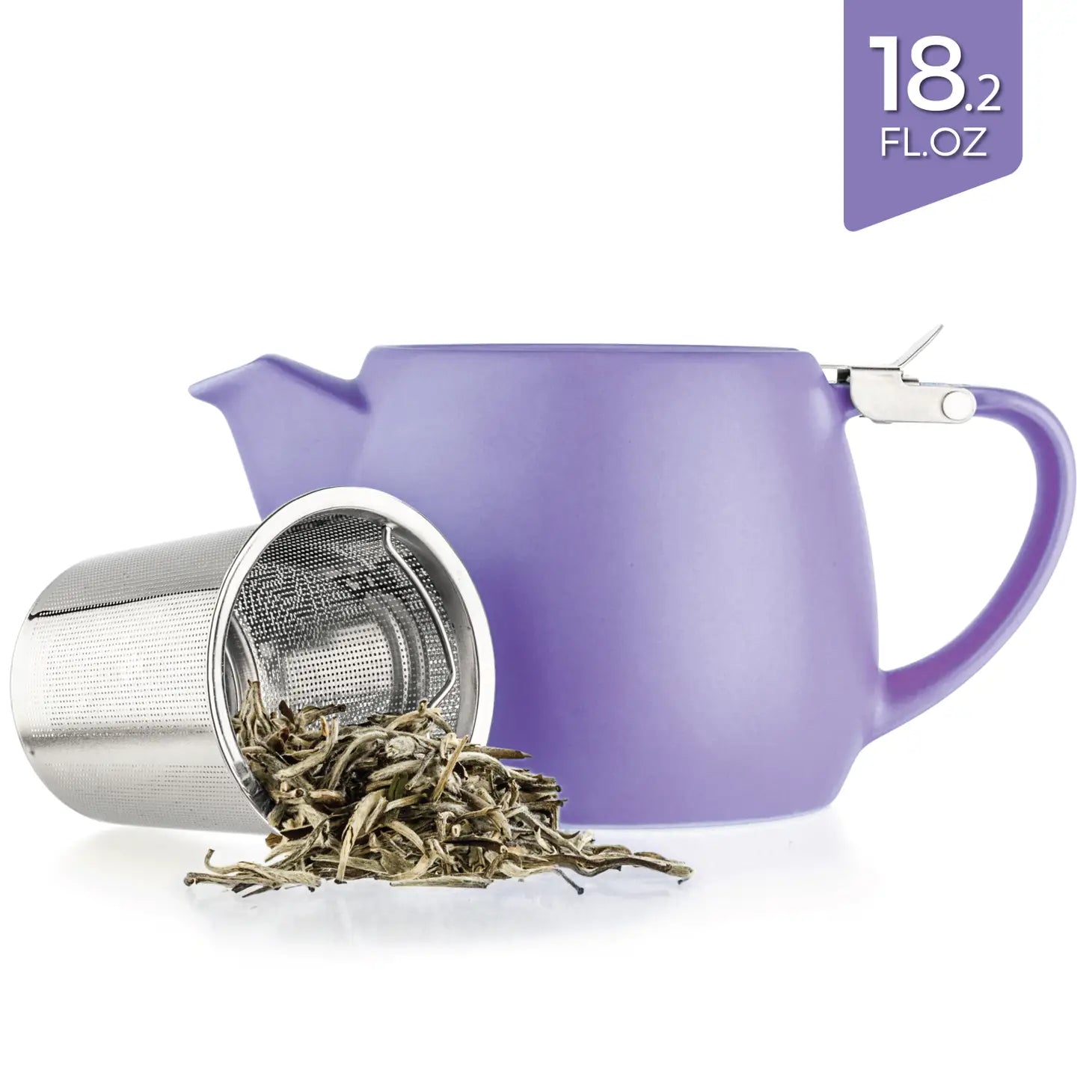 Teapot Infuser 18.2 oz. - Pluto Purple Porcelain
